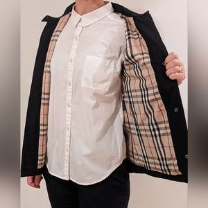 Burberry Vest, Black with Plaid Lining